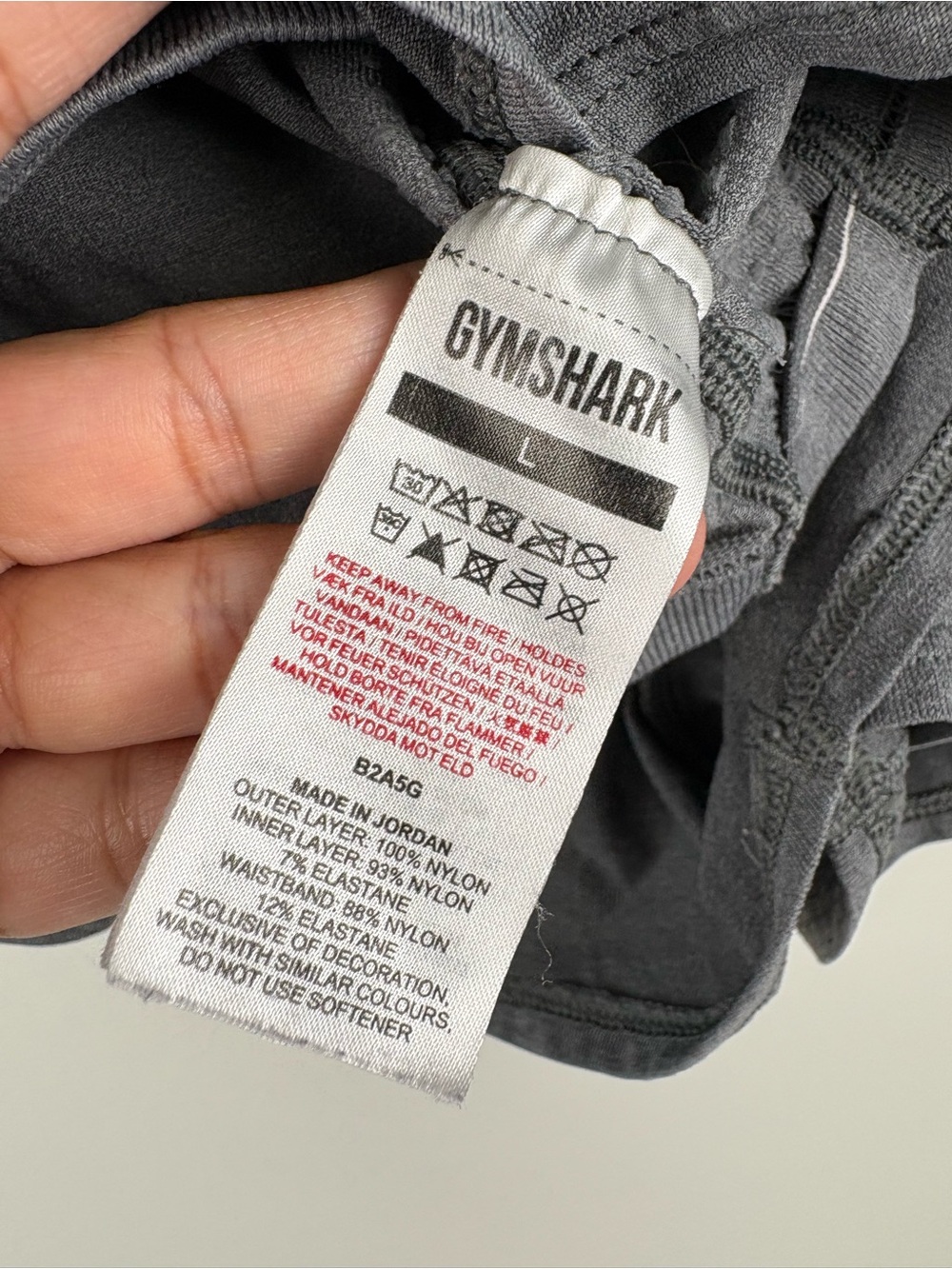 Gymshark Vital 2-in-1 Shorts Size large Women's Grey - Picture 5 of 5